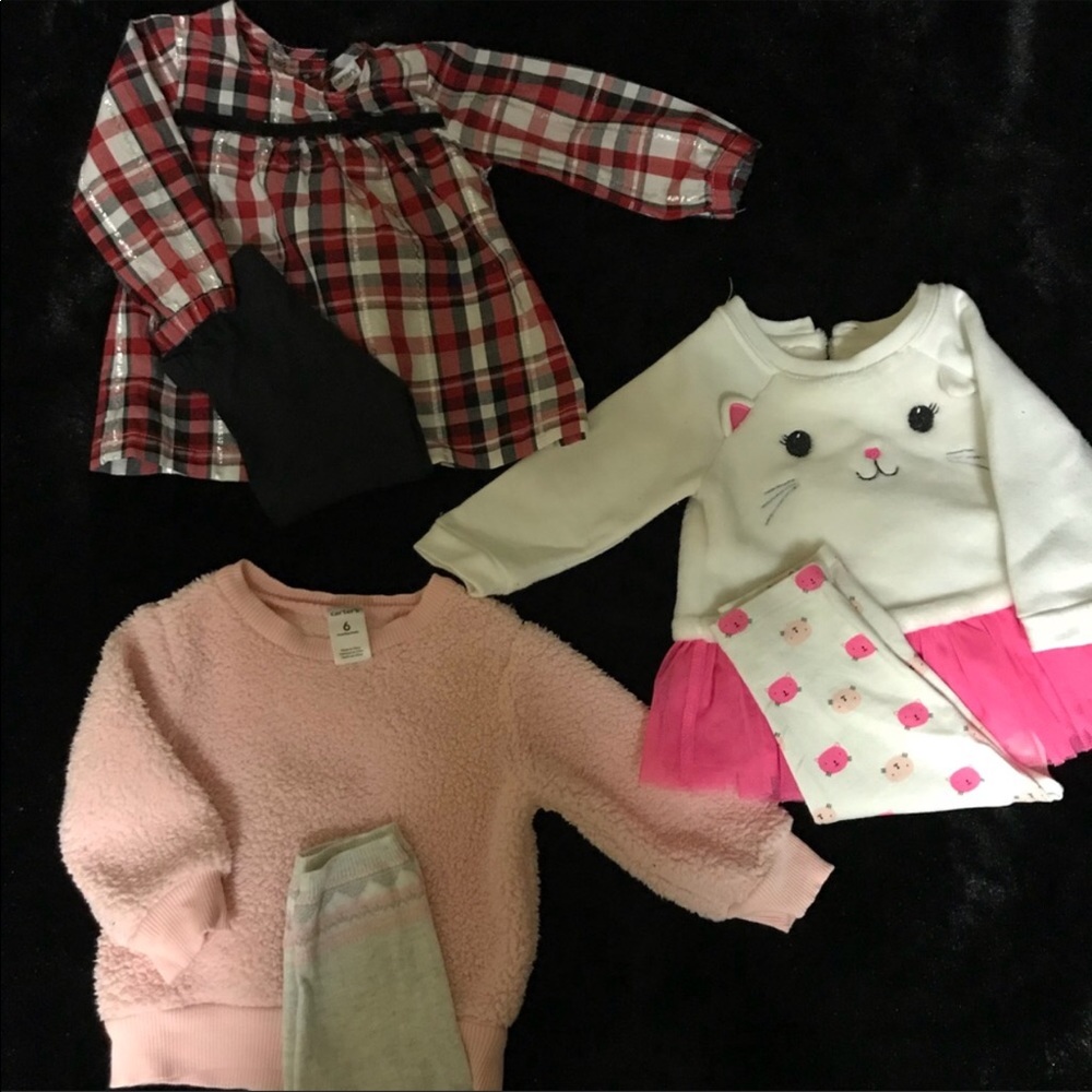 3 sets of matching outfits